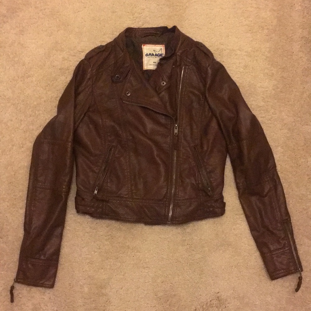 Faux leather jacket